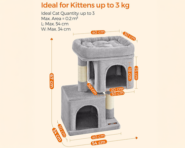 Cat Tree House with Scratching Posts